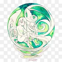 綠空夢境天使