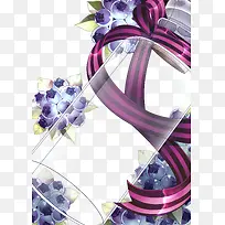 卡通画梦幻鲜花爱情