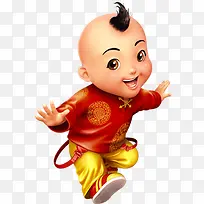 手绘可爱新年福娃