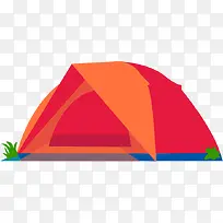 旅游野营帐篷PNG矢量素材