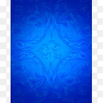 蓝色欧式花纹精美地产广告页面