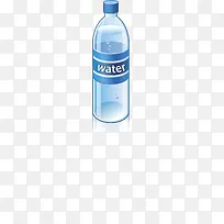 矢量蓝色矿泉水