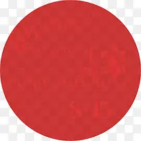 红色中秋圆环素材