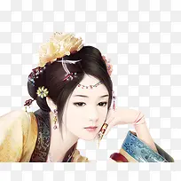 古典卡通美女