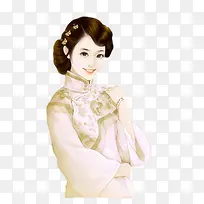 古典卡通美女