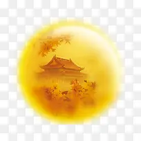 中秋节团圆圆月