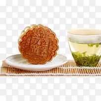 中秋节莲黄茶水月饼