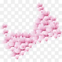 手绘鲜艳的花朵花蕊