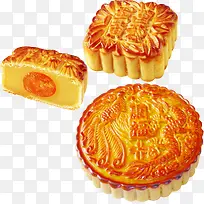中秋节字体黄色月饼