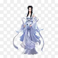 白色性感游戏美女服饰