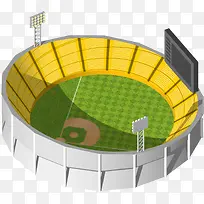 棒球场体育场平面设计
