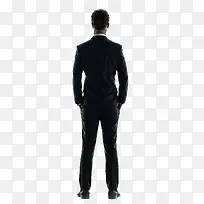 商务男人背影