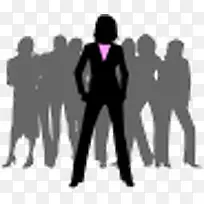 女强人剪影