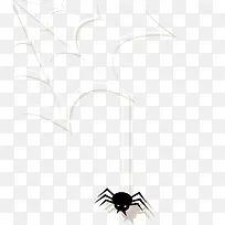 黑色卡通蜘蛛网