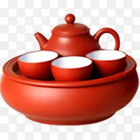 红色茶壶淘宝促销