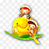 载着小象过河