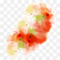 喷溅色彩水墨绘画