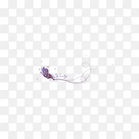 紫花漂浮