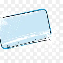 矢量雪的边框