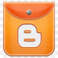 简约社交媒体PNG网页图标blogger