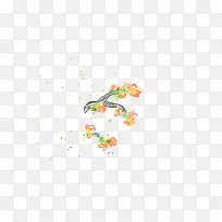 创意复古元素花卉高清彩绘