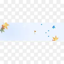 秋季女鞋简约背景banner