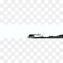 中国风水墨房屋背景banner