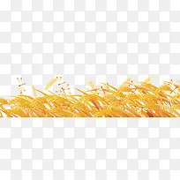小麦黄色草叶素材