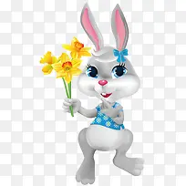 送花的小兔子