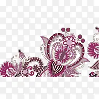 艺术花朵底纹