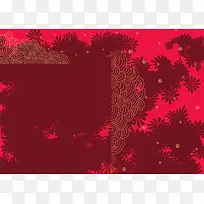 粉色中国风花纹图案