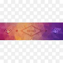 时尚元素banner背景