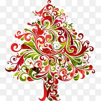 色彩斑斓圣诞树