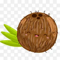卡通水果维生素营养椰子