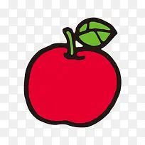 红色苹果卡通苹果