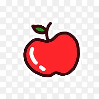 卡通红苹果图标