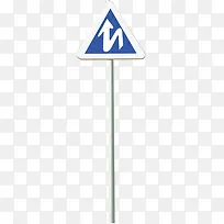 蓝色指示牌环保素材