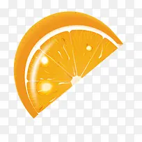 手绘黄色橘子水果