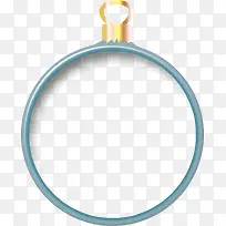 蓝色金属圆环