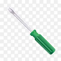 绿色金属螺丝刀