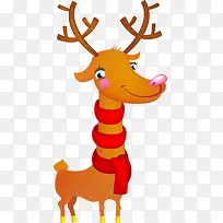 可爱圣诞小鹿图案