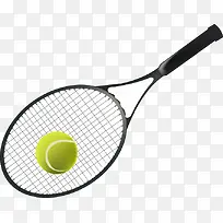 网球球拍矢量素材