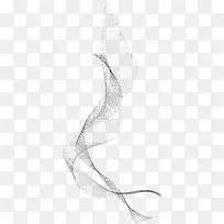 白色抽象虚线设计