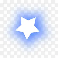 蓝色可爱卡通星星创意