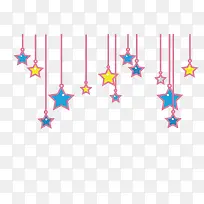矢量节日新年装饰卡通五角星星