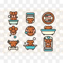 狗狗洗澡