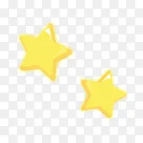 卡通手绘黄色星星