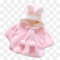 儿童粉色棉袄