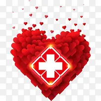 爱心-红十字会总工会会标
