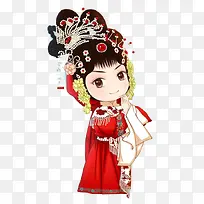 卡通戏曲女孩